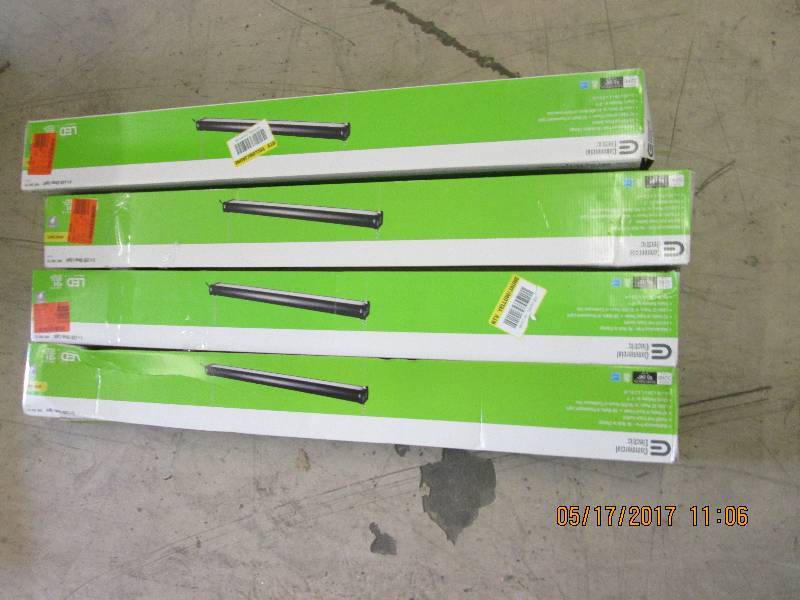 4 - 3 foot LED shop lights open box...