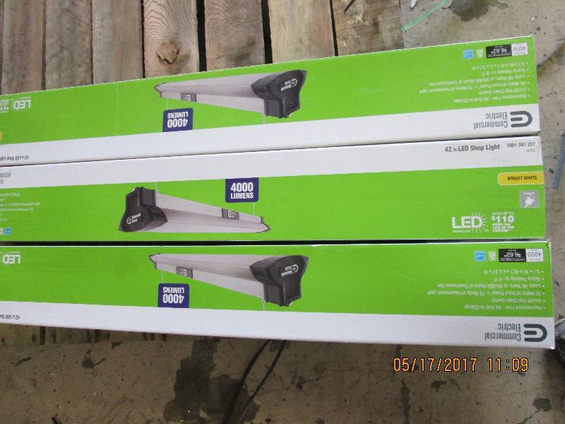 3 commercial electric 42 LED shop ...