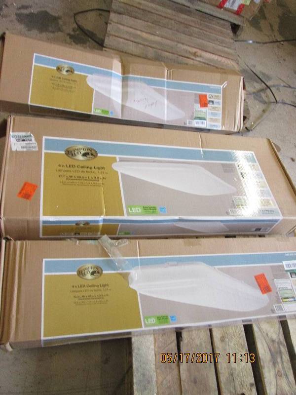 3  commercial electric 4 foot LED c...