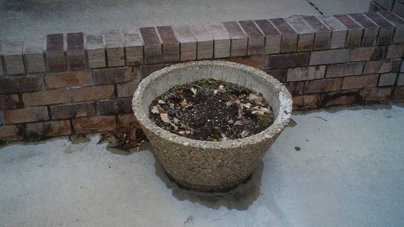 exposed aggregate planters