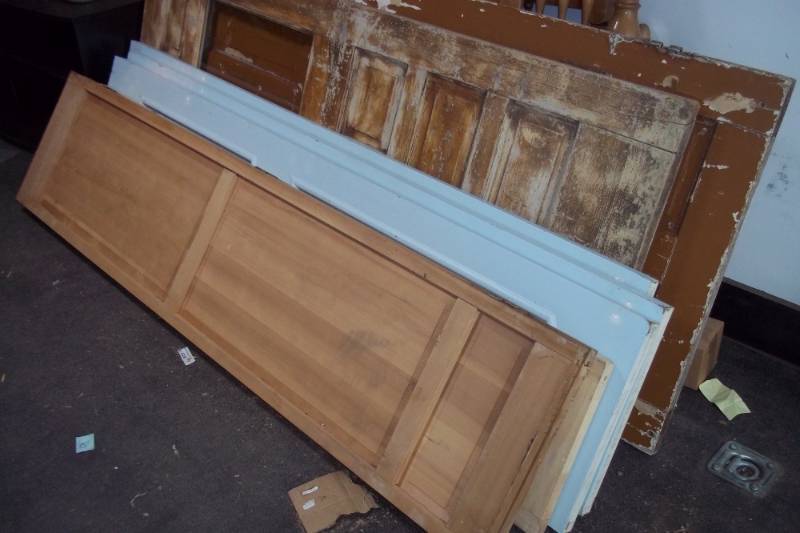 Lot of Vintage Doors and Bed Head and foot board