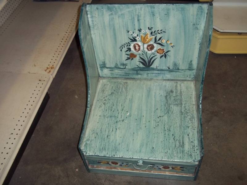 Vintage Blue Writers Desk