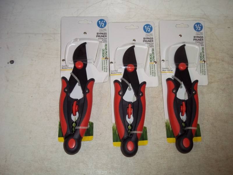 3 Rear Pivot Pruners Stainless steel Blade 12