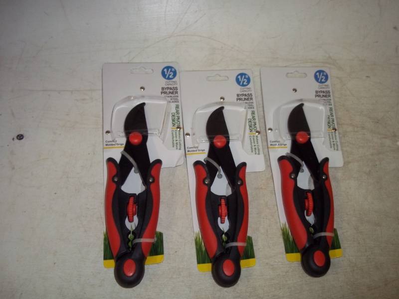 3 Rear Pivot Pruners Stainless steel Blade 12