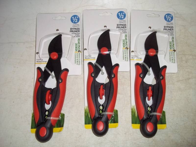 3 Rear Pivot Pruners Stainless steel Blade 12