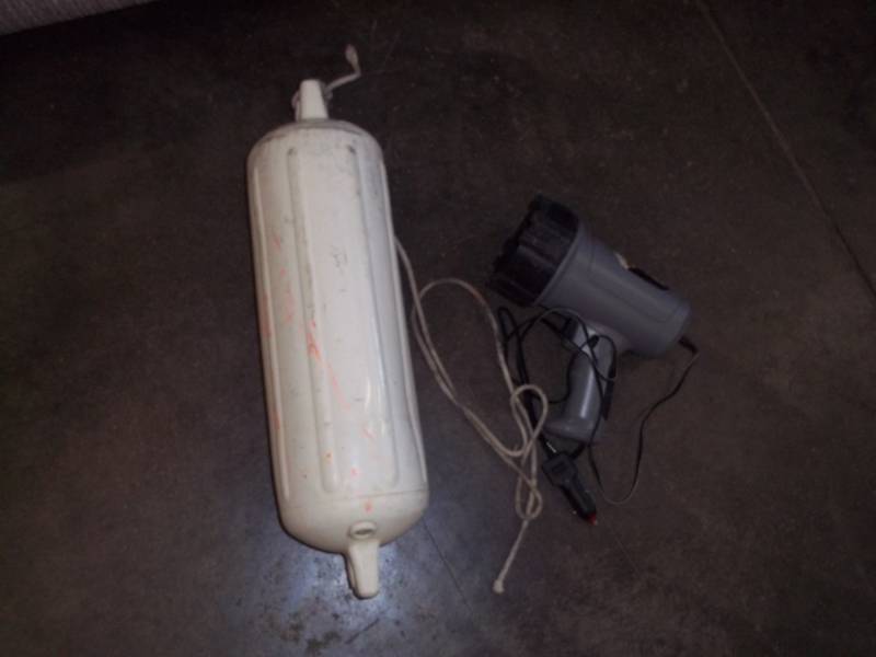 Boat bumper and spot light 12v