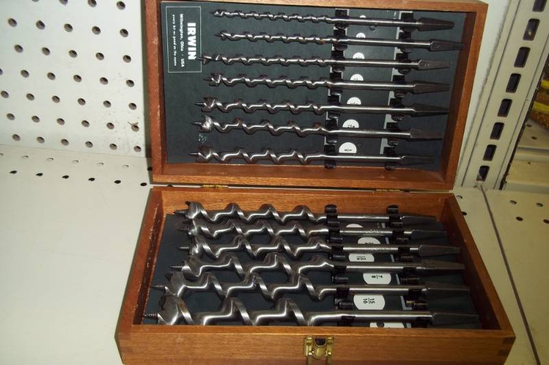 Irwin Auger Bits with case
