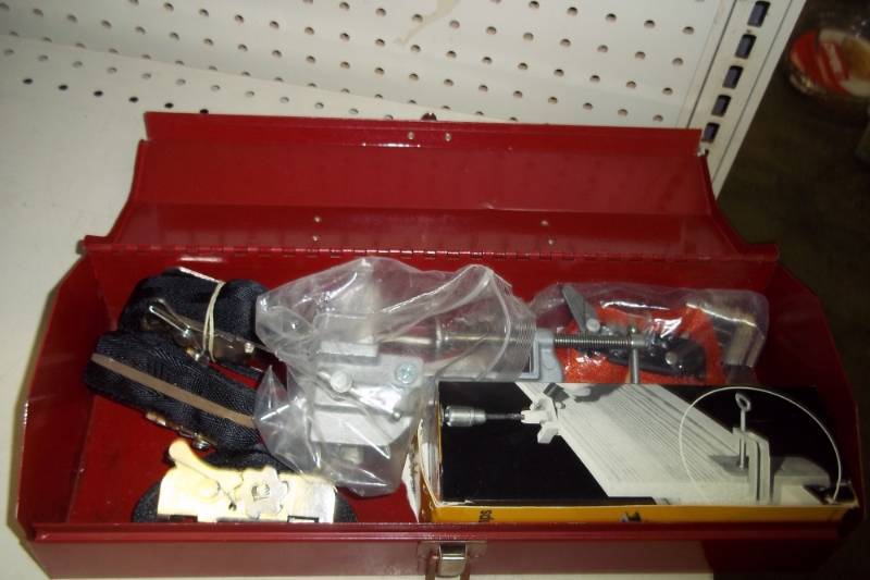 Tool Box with Clamps and straps