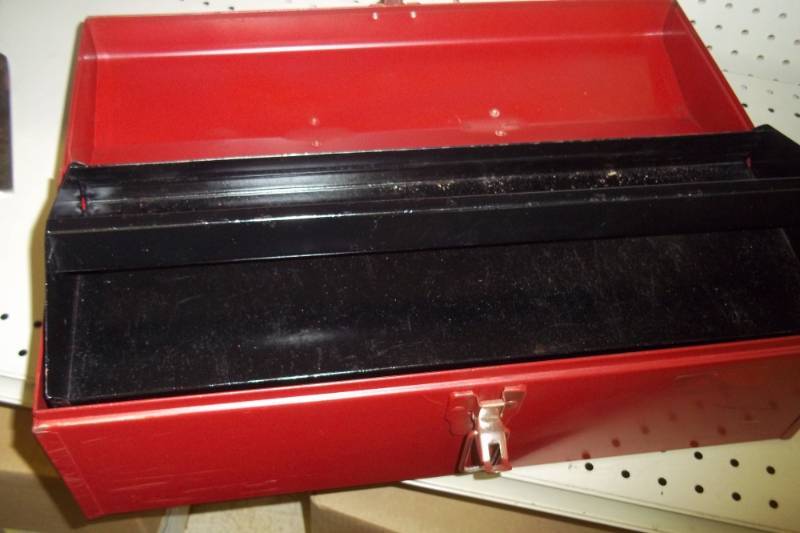 Red Tool Box with tray