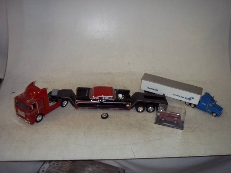Vintage Toy Trucks and cars