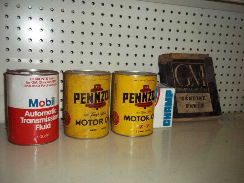 Vintage Motor Oil Full and auto parts