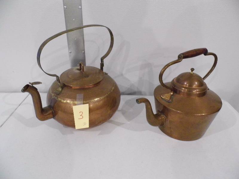 2 Copper Tea Kettles