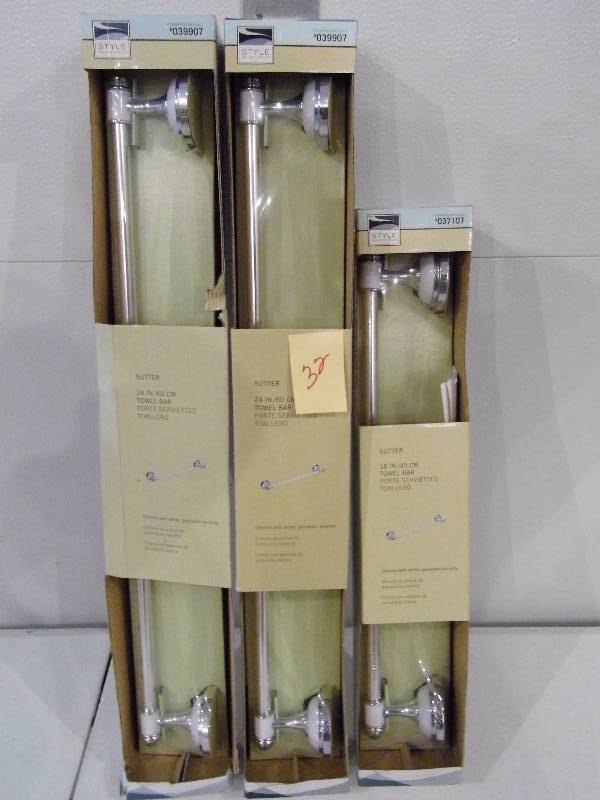 3 New Towel Bars