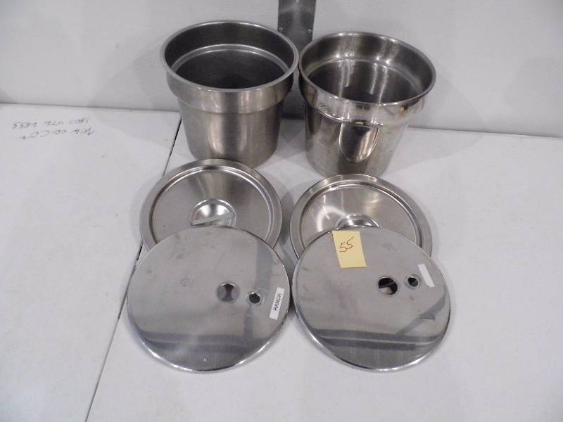 2 Stainless Steel Steam Table Inserts