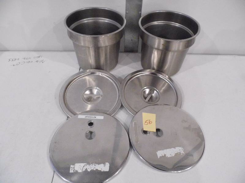 2 Stainless Steel Steam Table Inserts