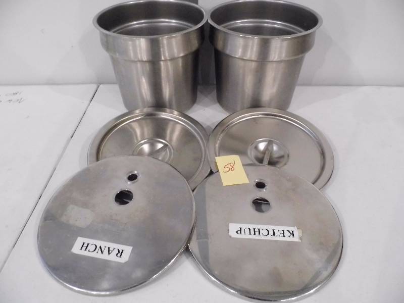 2 Stainless Steel Steam Table Inserts