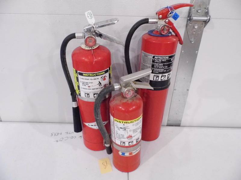 3 Fire Extinguishers
