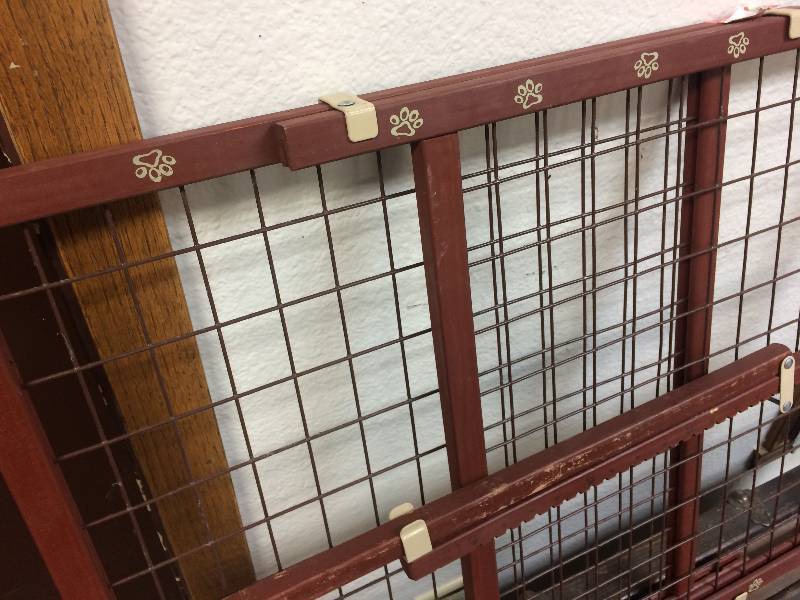 lot 45 image: Old Wooden Baby Gate
