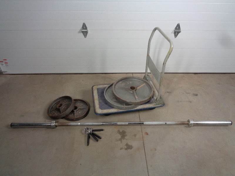 lot 98 image: Weights with Bar