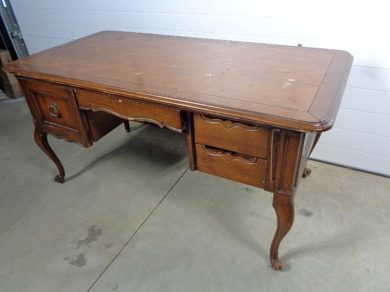 lot 111 image: Old Drexel Wood Desk