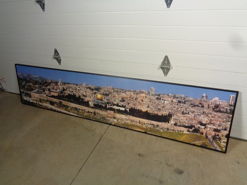 lot 113 image: Large Framed Picture of Jerusalum