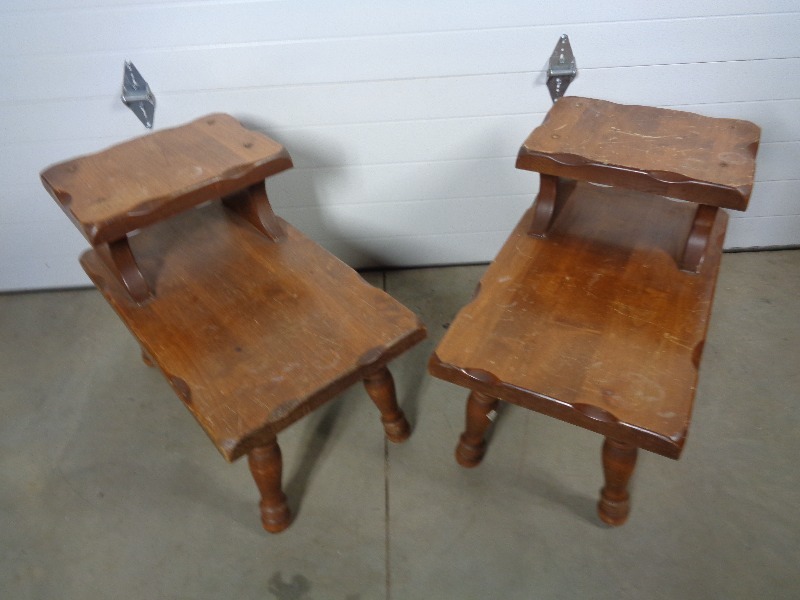 lot 127 image: Pair of Step Up Tables