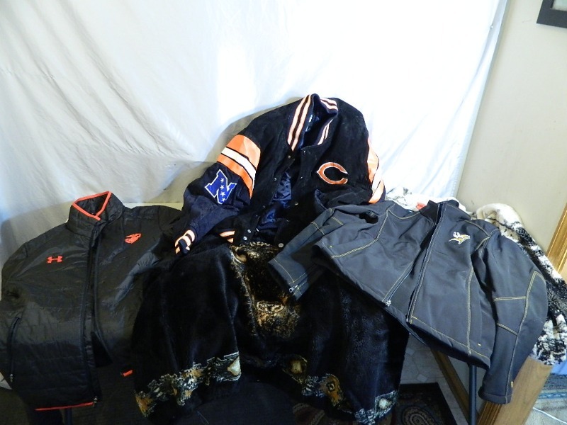 lot 35 image: Under Amour, Vikings, Fleece, Jackets