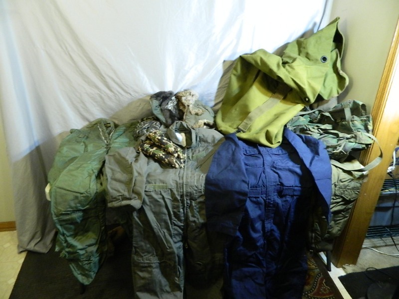 lot 43 image: Military Duffel Full of Military Clothing