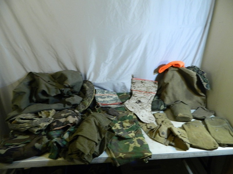 lot 45 image: Military Duffel Full of Military Clothing