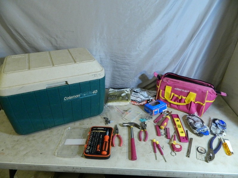 lot 85 image: Cooler, Tools, Etc