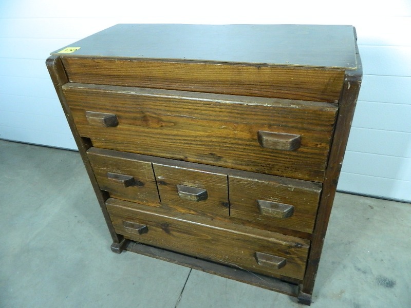lot 130 image: Old Wood Dresser