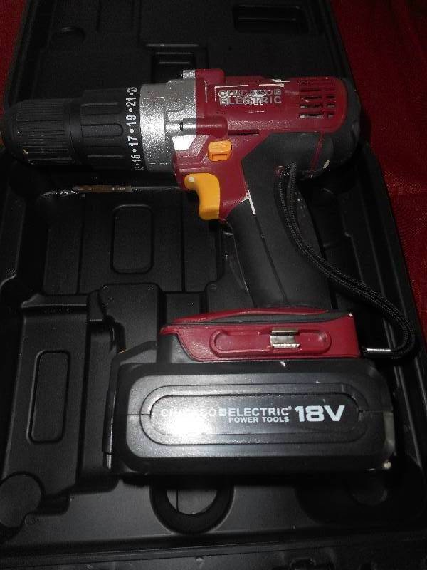 CHICAGO ELECTRIC BATTERY DRILL