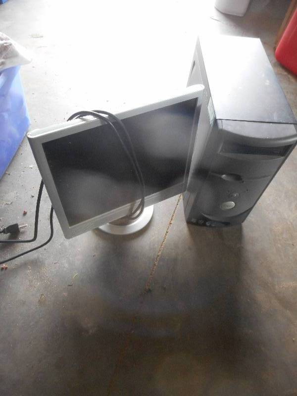 DELL COMPUTER AND HP MONITER