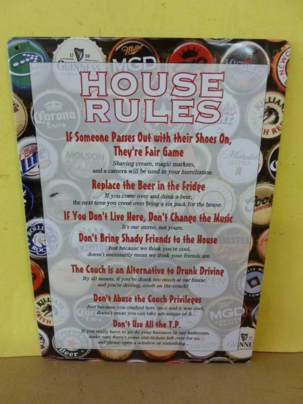 lot 108 image: Metal Sign