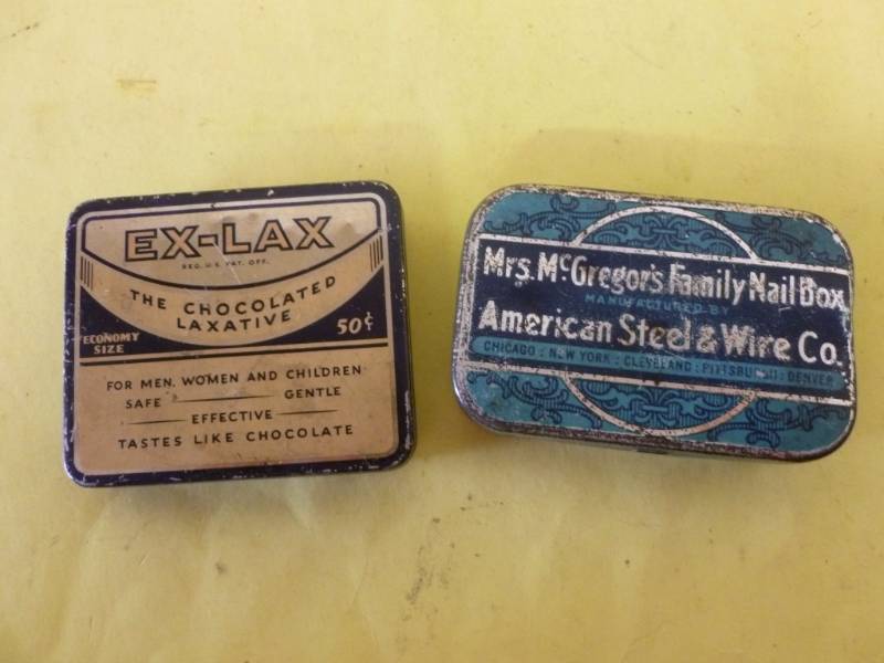 lot 154 image: Vintage Metal Containers
