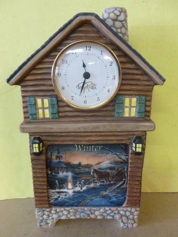 lot 206 image: Terry Redlin Clock