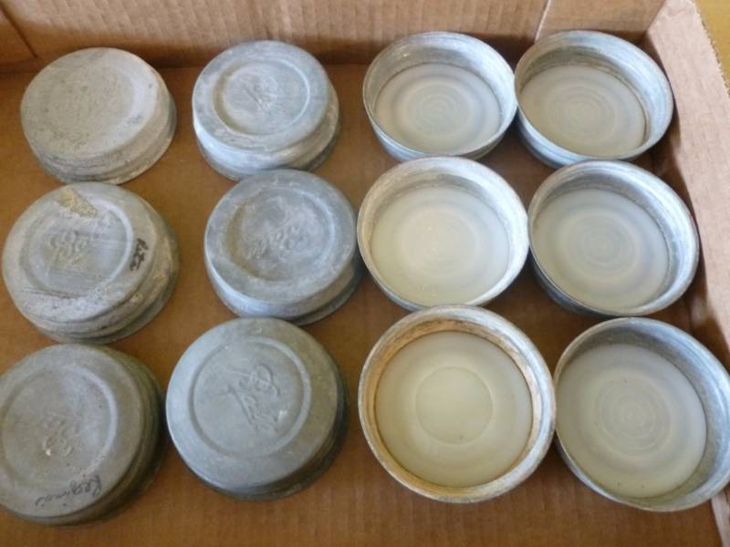 lot 213 image: Vintage Zinc Lids