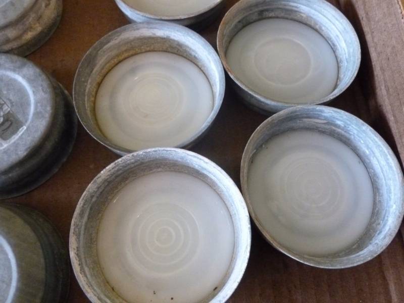 lot 214 image: Vintage Zinc Lids