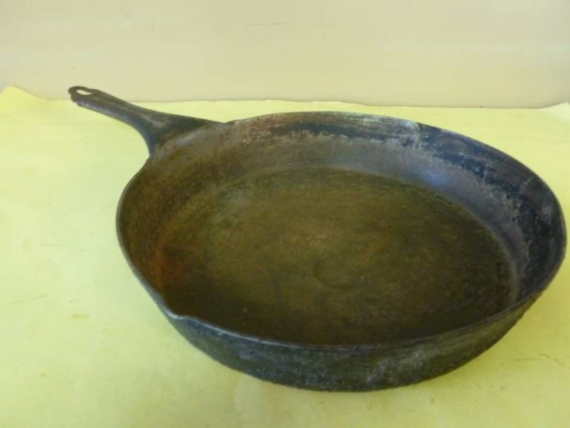 lot 240 image: Vintage Steel Fry Pan
