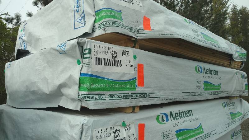 1x6x8 Ponderosa Pine Tongue and Groove