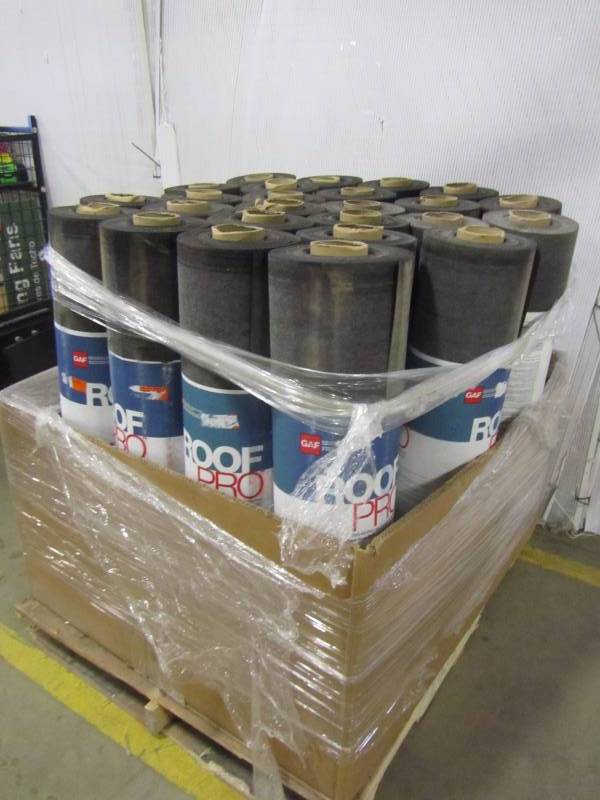 lot 42 image: (25 rolls) GAF ROOFPRO 39.375-in x 65-ft 200-sq ft Felt Roof Underlayment