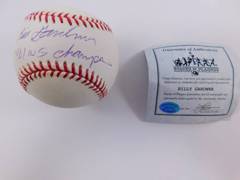 Autographed Billy Gardner Baseball