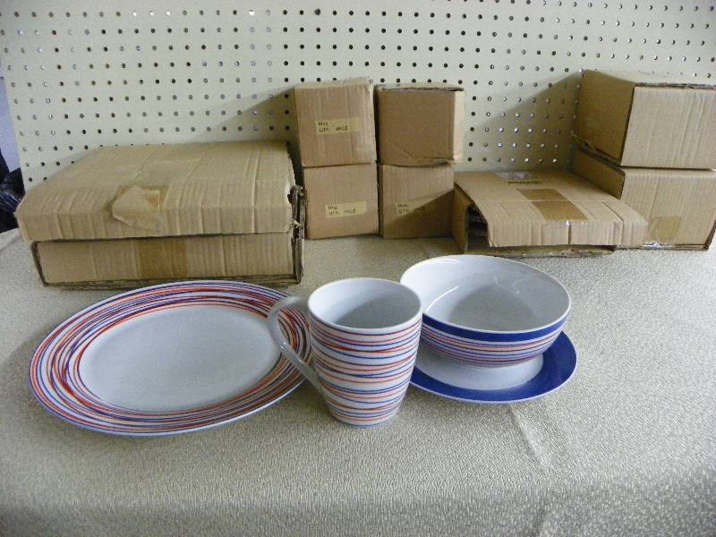 McLeland Stripes 16pc Set Blue