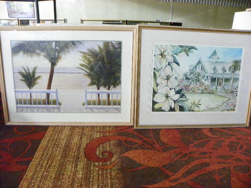 TWO FRAMED PICTURES