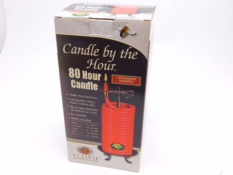 lot 11 image: Eclipse Candle by the Hour - 80 Hour Beeswax Candle, Cinnamon