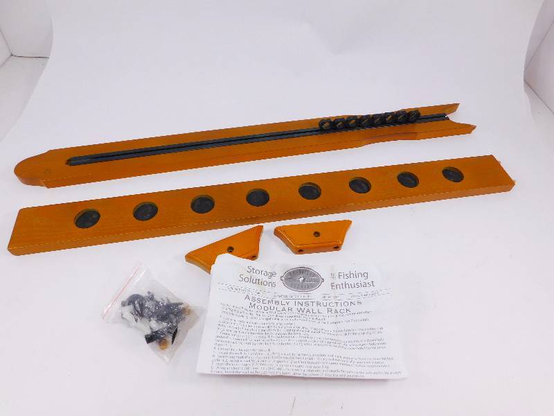 lot 64 image: Organized Fishing 8- Rod Modula Wall Rack