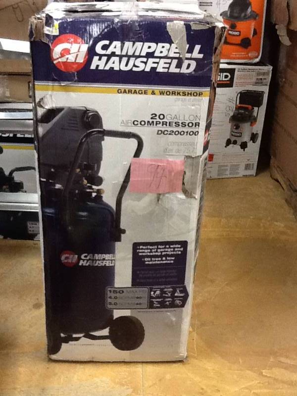 lot 94 image: Campbell Hausfeld 20g Oil-Free Air Compressor in like New working conditions