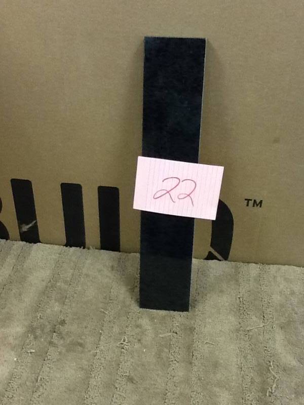 lot 22 image: Pegasus PE42684 20-Inch Granite Side Splash For Granite Vanity Top, Black  New