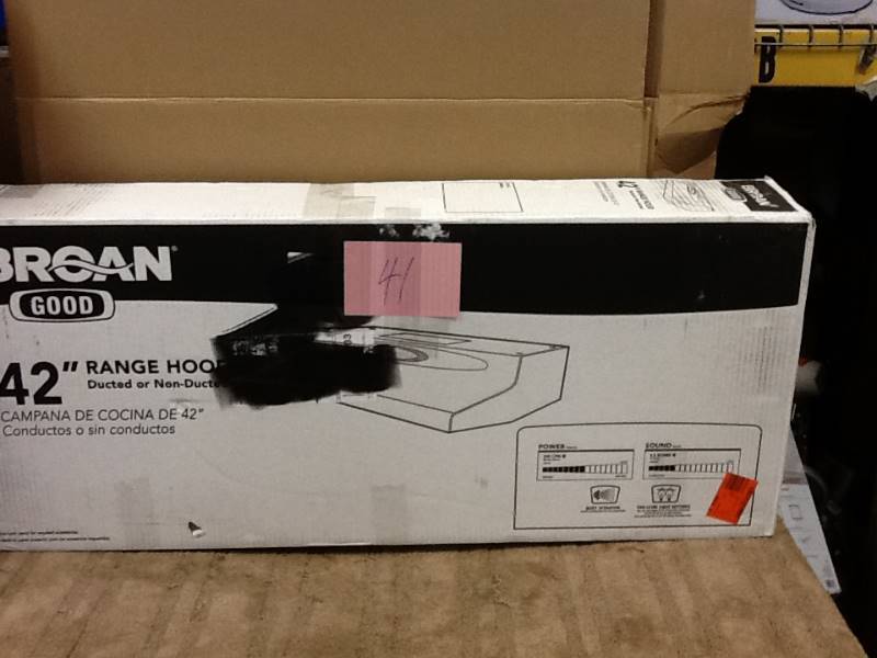 lot 41 image: Broan 42 in Range Hood Beige