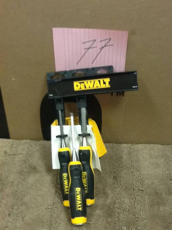 lot 77 image: DEWALT  Wood Chisel Set